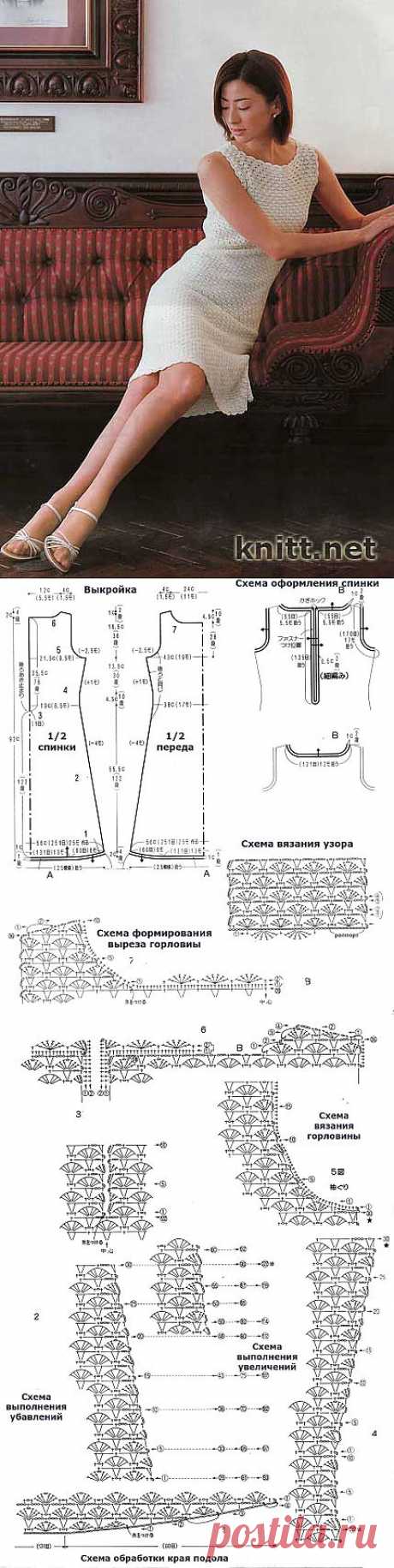 Маленькое белое платье крючком | knitt.net | Все о вязании