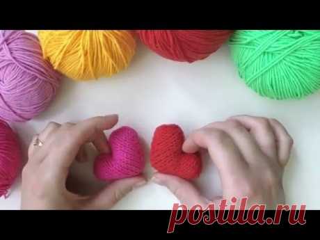 Как вязать сердце спицами? | How to knit heart?