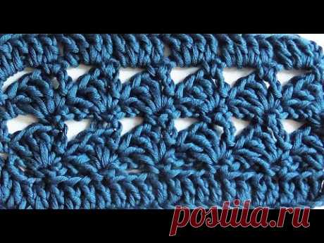 Узор крючком. Простой и красивый.№1  crochet Pattern