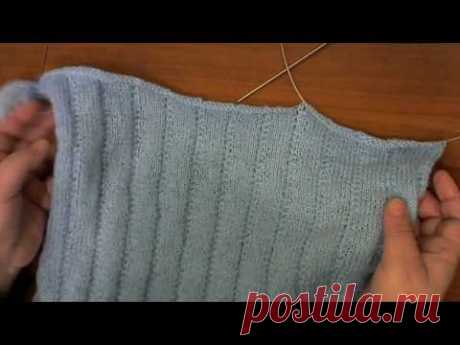 Как убавить петли при вывязывание горловины по спинке.#мастеркласс​ #вязание​ #knitting​ #лучшее​ #мк​