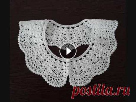 КРАСИВЫЙ ВОРОТНИЧОК КРЮЧКОМ. Мастер-класс для начинающих. Часть 1. Openwork collar crochet. КРАСИВЫЙ ВОРОТНИЧОК КРЮЧКОМ. Мастер-класс для начинающих. Часть 1. Openwork collar crochet....