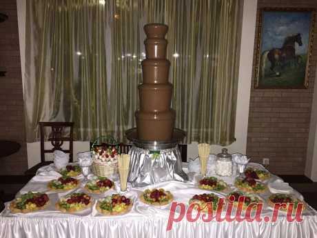Метровый шоколадный фонтан на 10 кг шоколада
