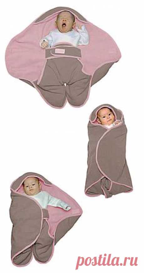 Одеялко-конвертик для новорожденных.