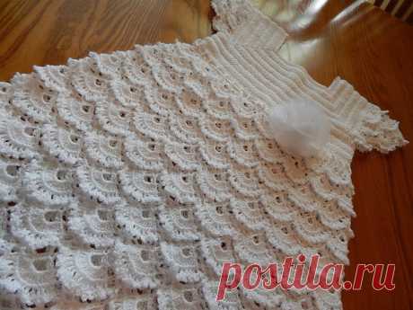 Crochet Dress. Yarn Tutorial Free - Wonderful Model.