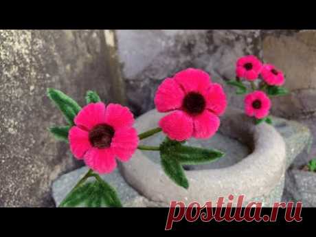 ABC TV | How To Make Easy Flower With Pipe Cleaner #1 - Craft Tutorial