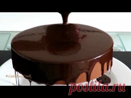 [SUB] Шоколадная ЗЕРКАЛЬНАЯ #ГЛАЗУРЬ #ГЛЯССАЖ Chocolate mirror glaze làm socola phủ bánh làm glaze