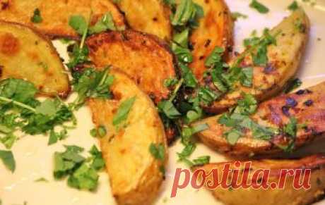 Картофельные дольки с чесноком / Блюда из картофеля / TVCook: пошаговые рецепты c фото