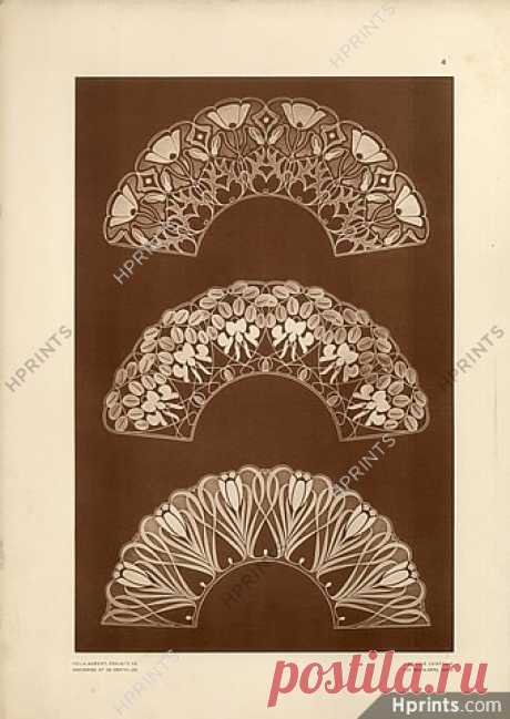 Felix Aubert 1903 Projects of laces and Embroidery 30 Plates,