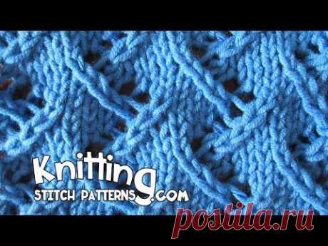 Zig Zag Lace Knitting - YouTube