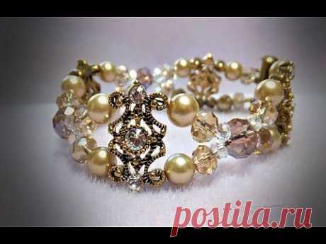 Victoriana Beaded Bracelet - YouTube