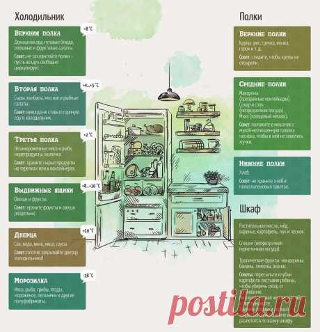 Правила хранения продуктов в холодильнике

Забирай на стену, чтобы не потерять!