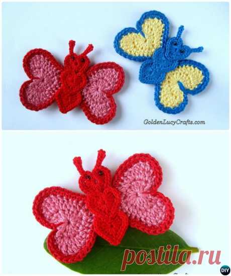 18 Crochet Butterfly Free Patterns