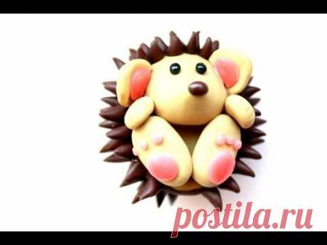 Polymer clay hedgehog TUTORIAL - YouTube