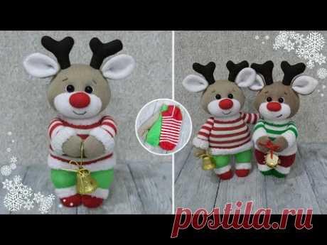Новогодний (Рождественский) Оленёнок Своими Руками 🦌🎄❄️Baby Christmas Reindeer DIY
