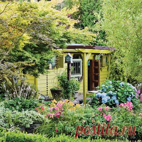 Маленький домик в саду (48 фото) - фото - картинки и рисунки: скачать бесплатно
