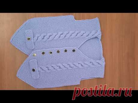 ЖИЛЕТ /БЕЗРУКАВКА   ДЛЯ МАЛЬЧИКА 4--5  лет #вязание # жилет #knitting #узор#vest# безрукавка