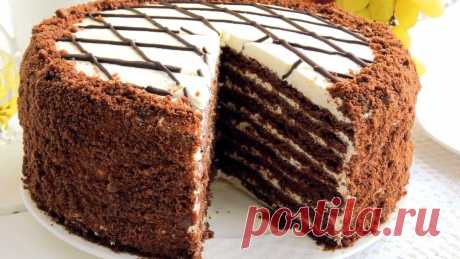 Супер нежный Шоколадный торт Медовик с необычным кремом | ПРОСТОРЕЦЕПТ | Яндекс Дзен