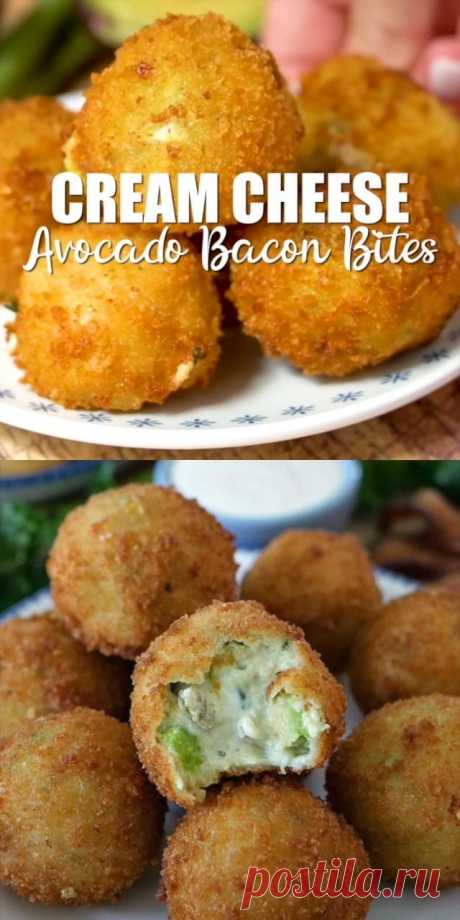 Пин содержит это изображение: Cream Cheese Avocado Bacon Bites