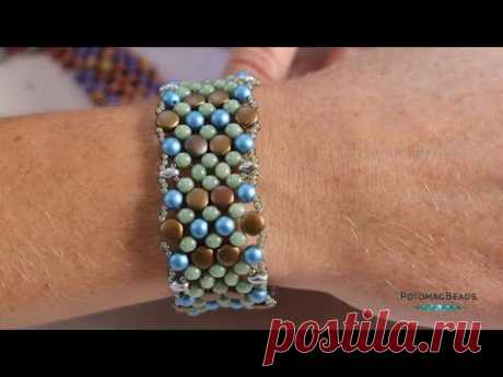 Multihole Multirow RAW Bracelet - DIY Jewelry Making Tutorial by PotomacBeads