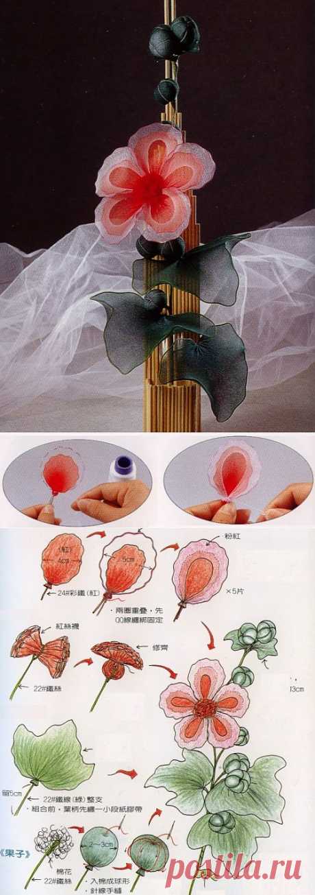 Цветок из капрона / Цветы из капрона / В рукоделии