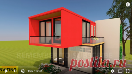 Modular Shipping Container 4 Bedroom Prefab Home Design with Floor Plans | MODBOX 1300 - YouTube