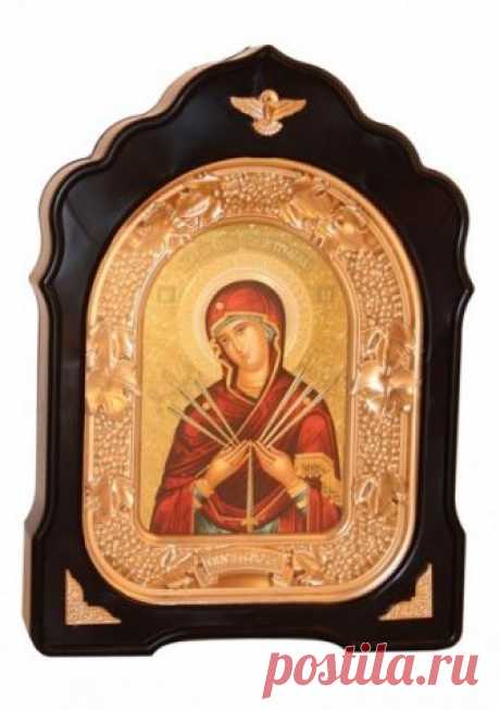 Семистрельная икона Божией Матери (20,5 х 27 см)