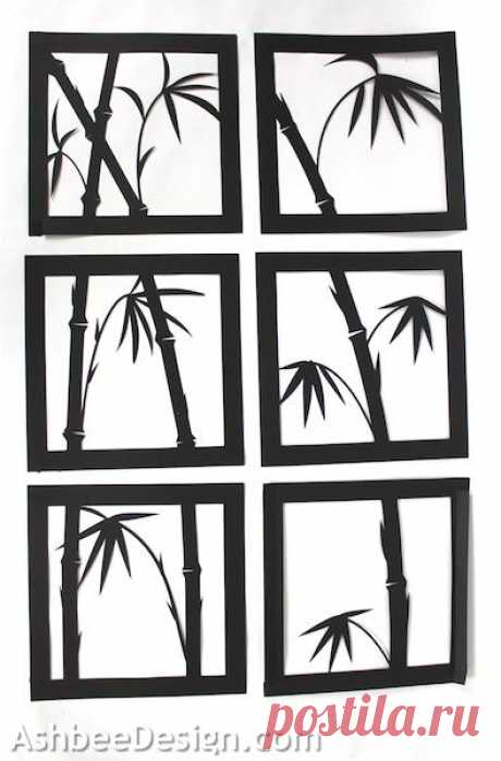 Ashbee Design Silhouette Projects: 3-D Bamboo Shadow Box • Silhouette Tutorial