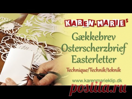 Osterscherzbrief Technik / Gækkebrev Teknik / Easter letter - Karen Marie Klip &amp; Papir