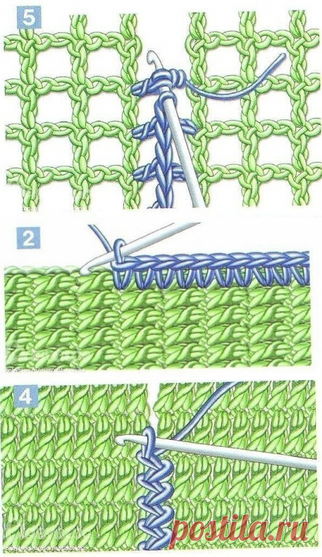 Соединительные швы крючком