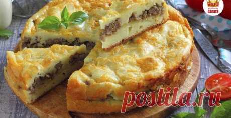 Пирог из картошки на сковороде Автор: arzanata