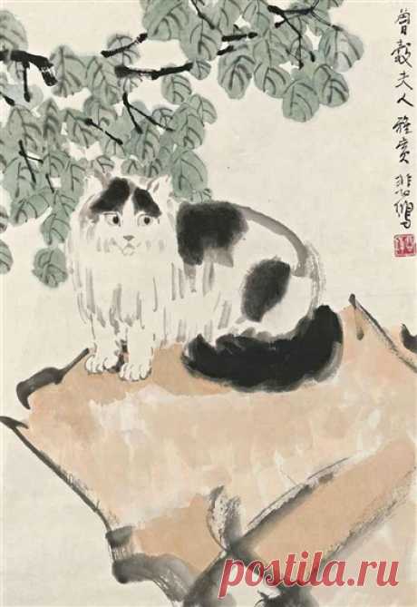 Cat - Xu Beihong - WikiArt.org ‘Cat’ was created by Xu Beihong in Expressionism style. Find more prominent pieces of animal painting at Wikiart.org – best visual art database.