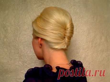 French twist hairstyle tutorial for short, medium long hair Prom wedding updo