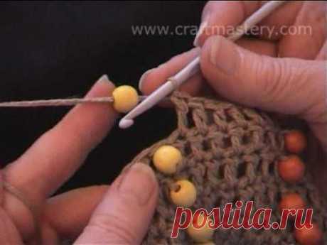 Техника вязания с бисером - Вязание - Страна Мам