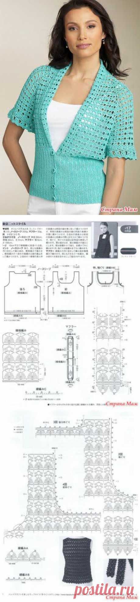 Жакет и топ арками - Вязание - Страна Мам