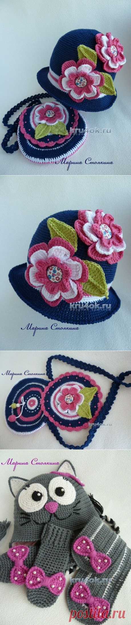 Комплекты для девочки — работы Марины Стоякиной - вязание крючком на kru4ok.ru