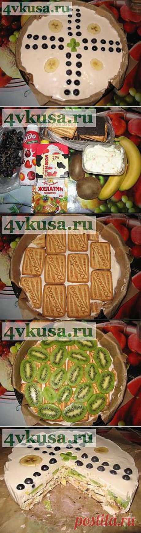 Торт &quot;Фруктово-ягодный&quot; (без выпечки). Фоторецепт. | 4vkusa.ru