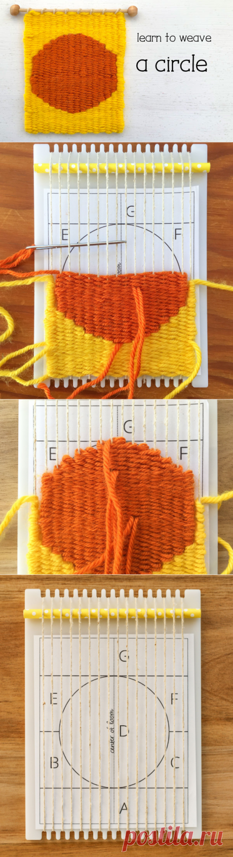 Learn to Weave a Circle on a Little Loom - The Creativity Patch