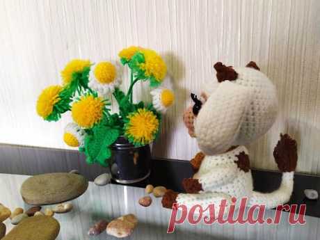 Телочка Милка, ч.1. Little cow Milka, p.1. Amigurumi. Crochet. Вязать игрушки, амигуруми.