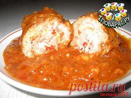 Рулетики из свинины в томатном соусе - рецепт с фото Приготовление блюда Кулинария