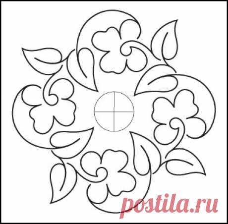 free pattern - Pansy Block - from Urban Elementz - I love their designs! | quilt lines