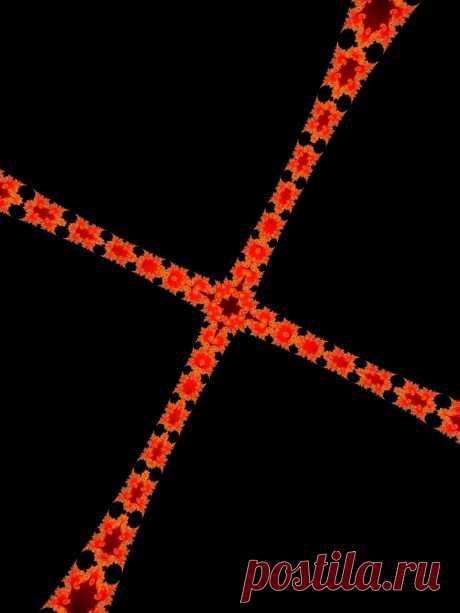 Red Fractal Cross  Free Stock Photo HD - Public Domain Pictures