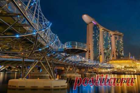 Профессия МОСТОВИК : Мосты в мире : Мост Хеликс Бридж (Сингапур)/The Helix Bridge (Singapore)