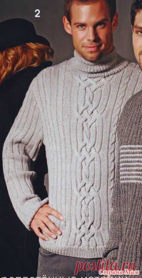 Уютный мужской свитер - Вязание - Страна Мам