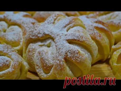 Воздушные БУЛОЧКИ с Варёной Сгущёнкой | Buns with boiled condensed milk