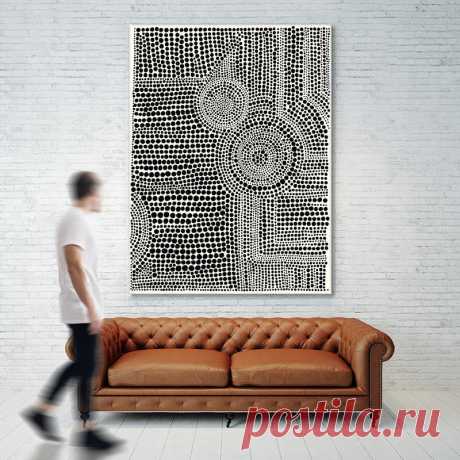 "Clustered Dots A" Giant Art 72x54 Wall Art | The Brick