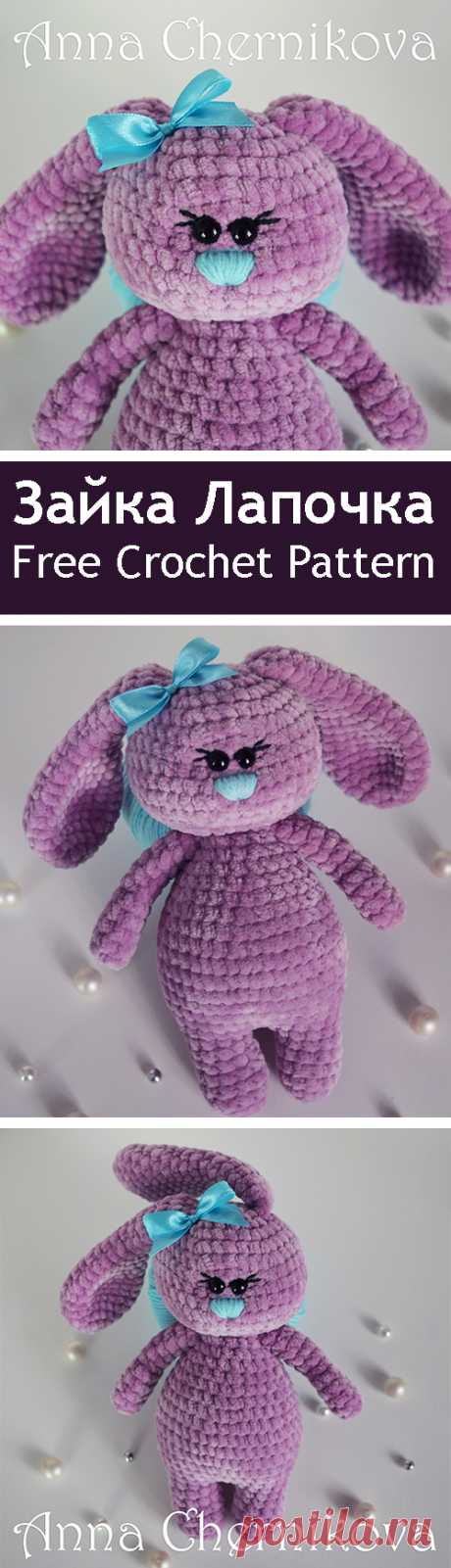 PDF Зайка Лапочка. FREE amigurumi crochet pattern. Бесплатный мастер-класс, схема и описание для вязания игрушки амигуруми крючком. Вяжем игрушки своими руками! Кролик, заяц, зайчик, зайка, rabbit, hare, bunny. #амигуруми #amigurumi #amigurumidoll #amigurumipattern #freepattern #freecrochetpatterns #crochetpattern #crochetdoll #crochettutorial #patternsforcrochet #вязание #вязаниекрючком #handmadedoll #рукоделие #ручнаяработа #pattern #tutorial #häkeln #amigurumis