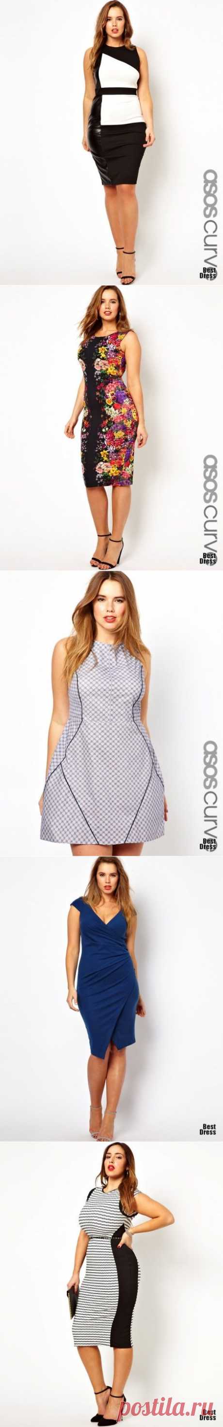 Платья Asos для крупных фигур (трафик)