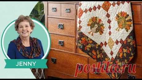 Make a "Turkey Trot" Thanksgiving Quilt with Jenny Doan of Missouri Star (Video Tutorial)