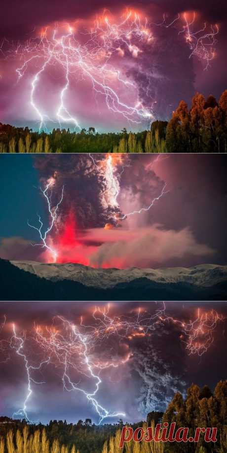 Фантастические снимки извержения вулкана / Всё самое лучшее из интернета