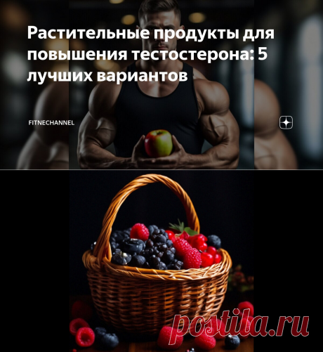 Растительные продукты для повышения тестостерона: 5 лучших вариантов | fitnechannel | Дзен